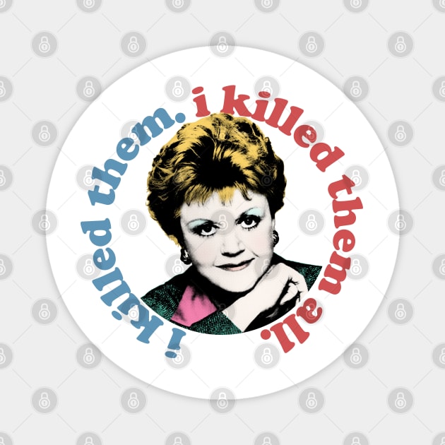 Murder She Wrote / 80s Retro TV Design Magnet by DankFutura